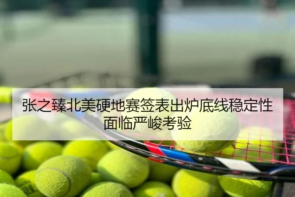 张之臻北美硬地赛签表出炉底线稳定性面临严峻考验